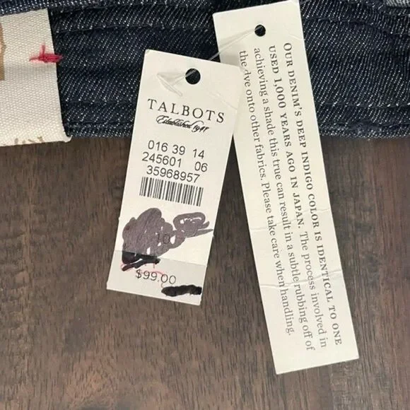 Talbots Heritage Slim Flare Jeans 10/30 NWT